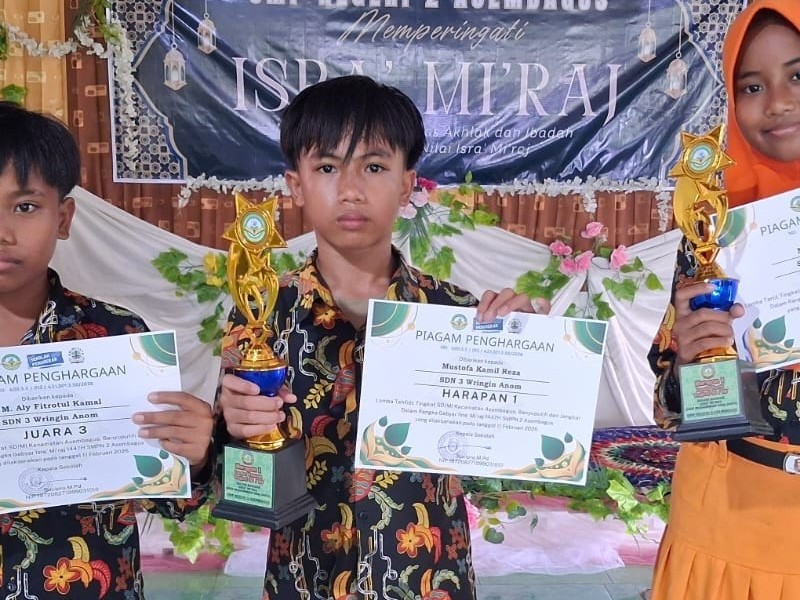 JUARA LOMBA TAHFIDZ DAN TARTIL PERINGATAN ISRA’ MI’RAJ